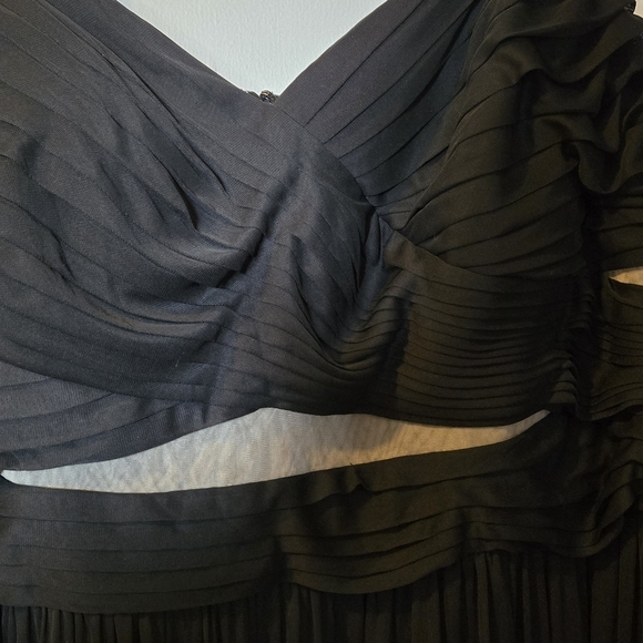 Azazie Black and Cream Dress - Picture 3 of 4